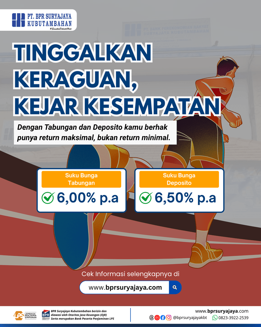 Tinggalan Keraguan, Kejar Kesempatan