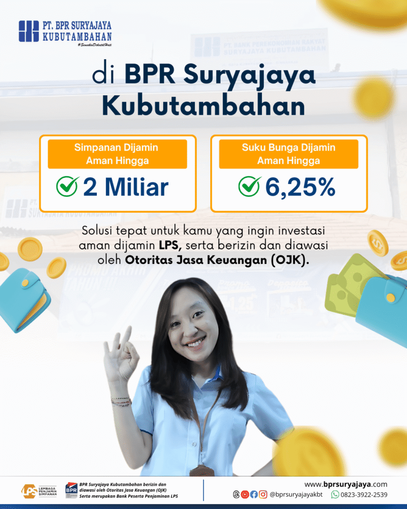 LPS Turunkan Tingkat Bunga Penjaminan, BPR Suryajaya Kubutambahan Ikut Sesuaikan 4 Konten Tgl 1 Juni Perubahan LPS 3