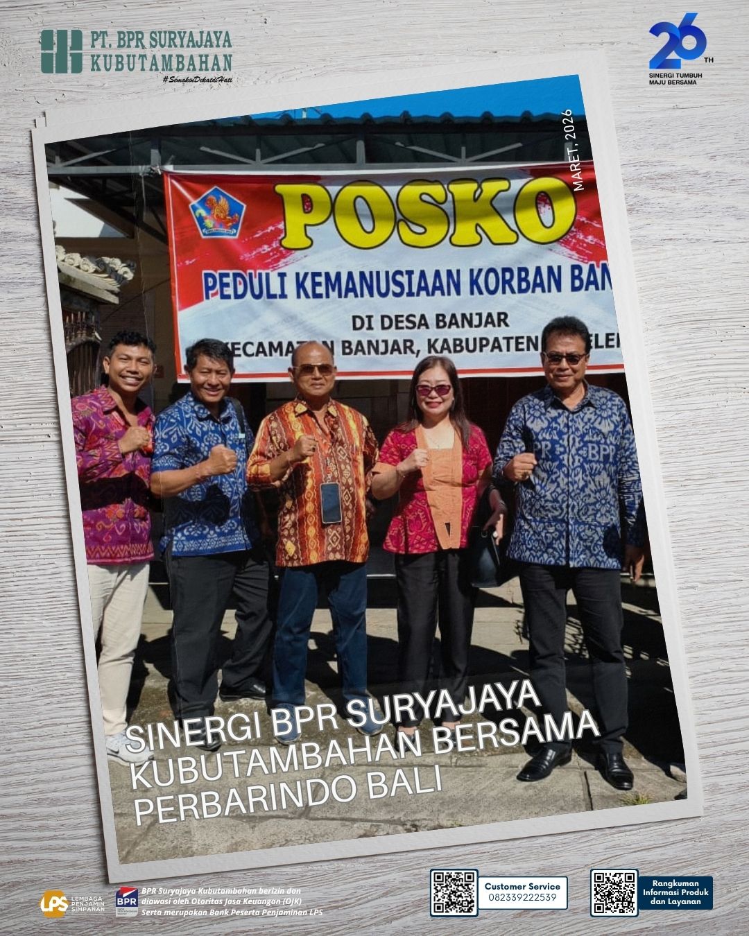 Sinergi BPR Suryajaya Kubutambahan Bersama Perbarindo Bali