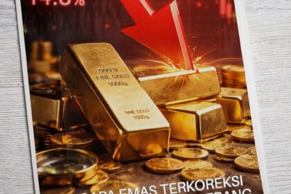 Emas Terkoreksi Ditengah Kecamuk Perang 2026